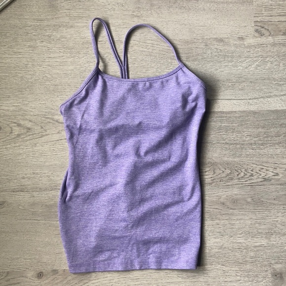 Lulu Lemon Purple racing back strap top